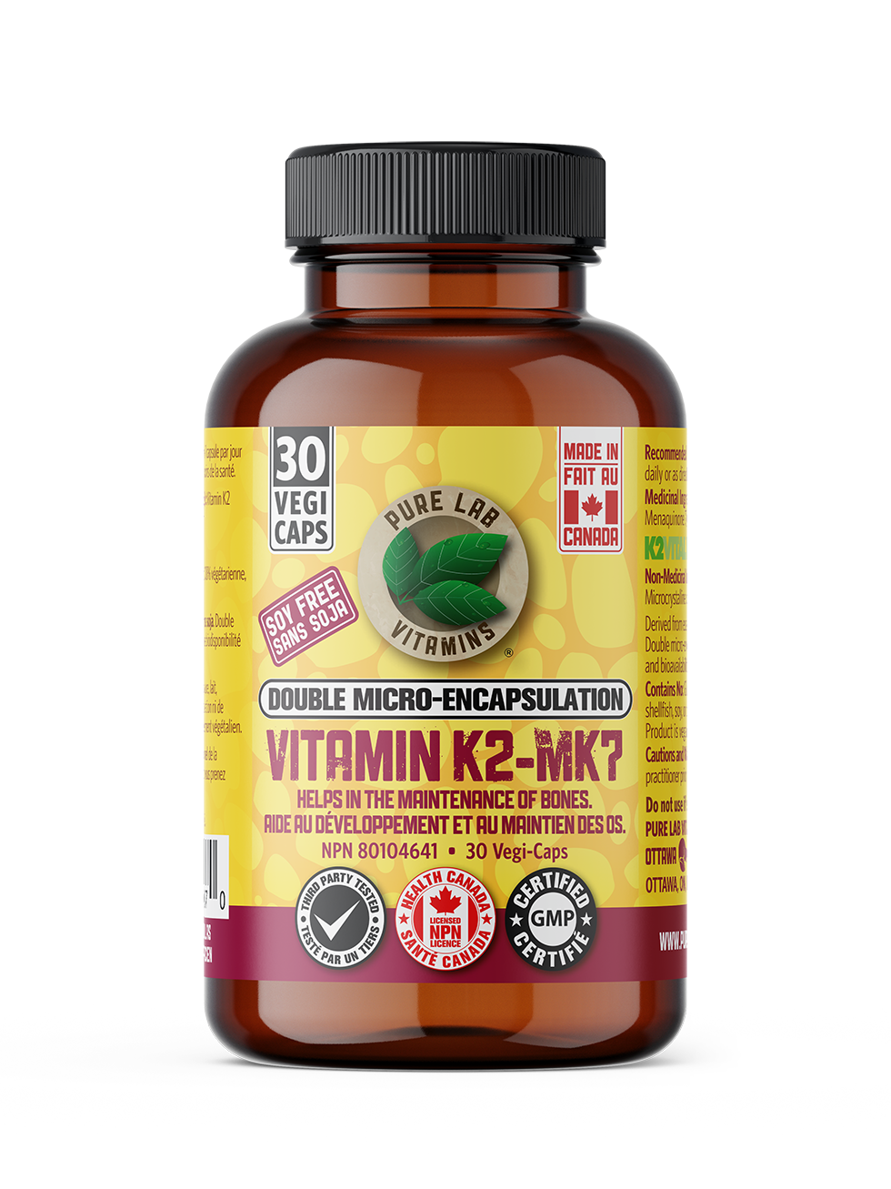Pure Lab Vitamins Vitamin K2-MK7 30 vcap