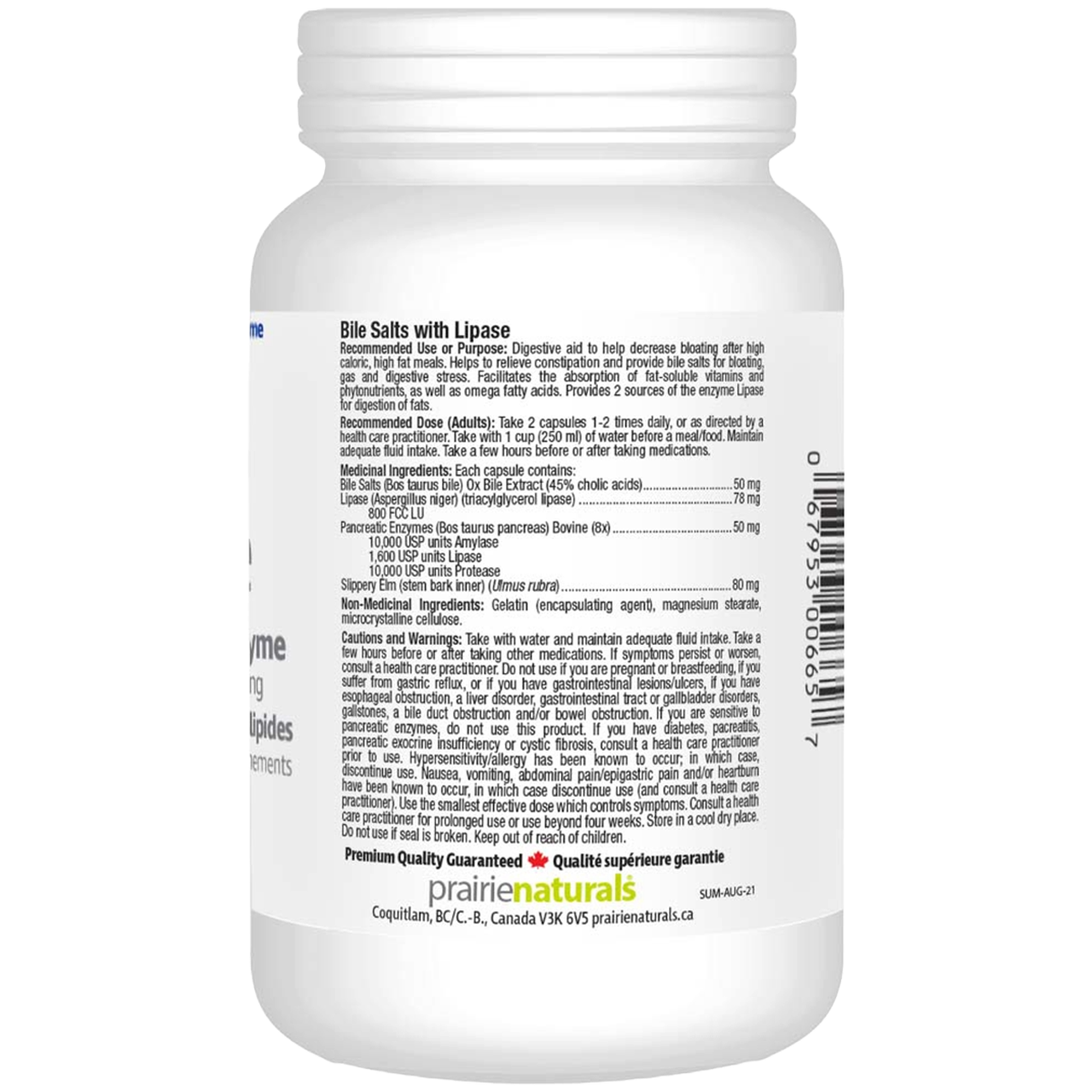 Prairie Naturals Bile Force 120 capsules