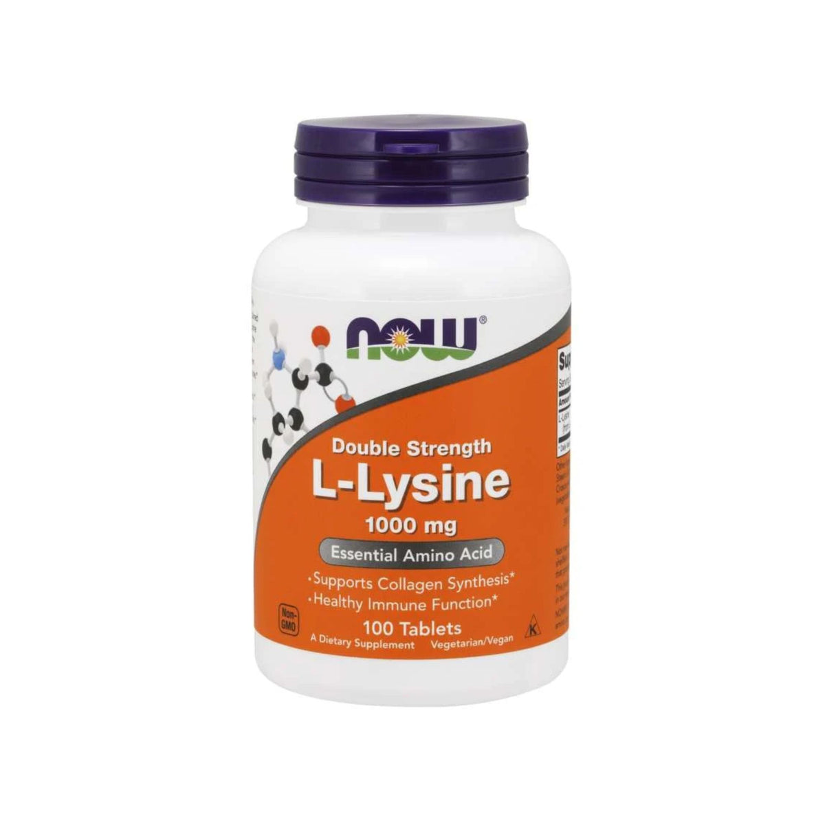 NOW Double Strength L-Lysine 1000mg 100 tablets