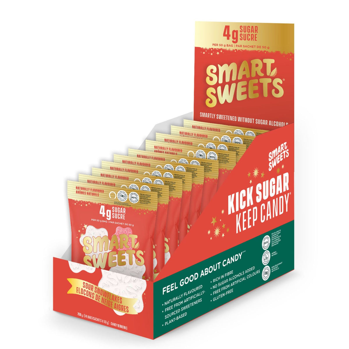 Smart Sweets Sour Snowflakes 14x50g