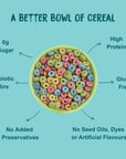 Farm Girl Protein Cereal- Rainbow Hoops 280g