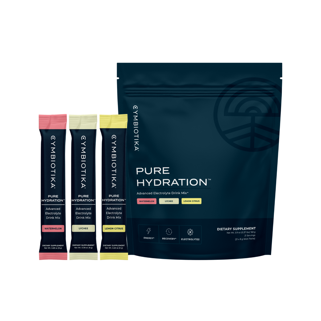 Cymbiotika Pure Hydration Electrolyte Drink Watermelon, Lychee, Lemon Citrus 21 servings
