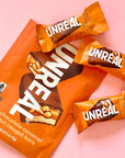 Unreal Dark Chocolate Caramel Peanut Nougat Bars 95g