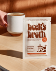 Beck's Broth - Bone Broth Powder -  Instant Coffee Single Packet - 25g