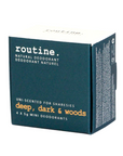 Routine Deep, Dark and  Woods 4 Mini Deodorant Kit