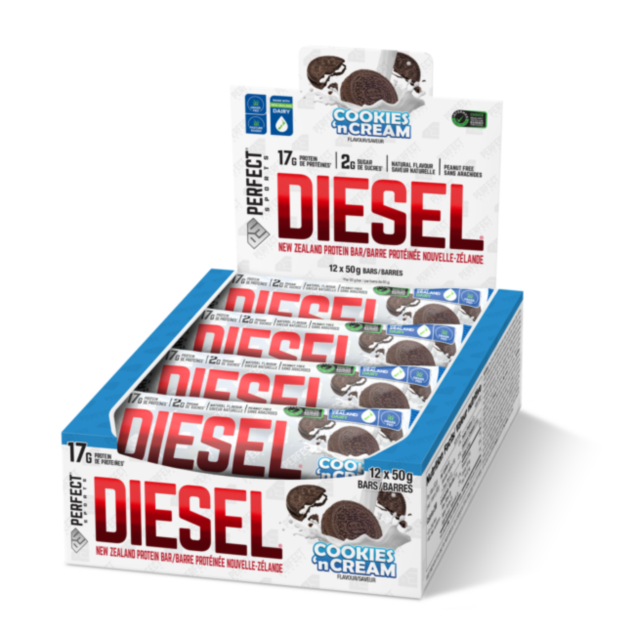 Diesel Protein Bars- Case of 12