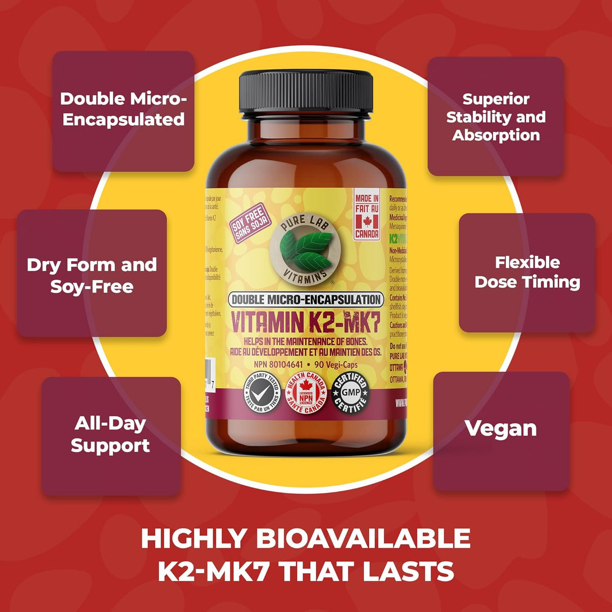 Pure Lab Vitamins Vitamin K2-MK7 30 vcap