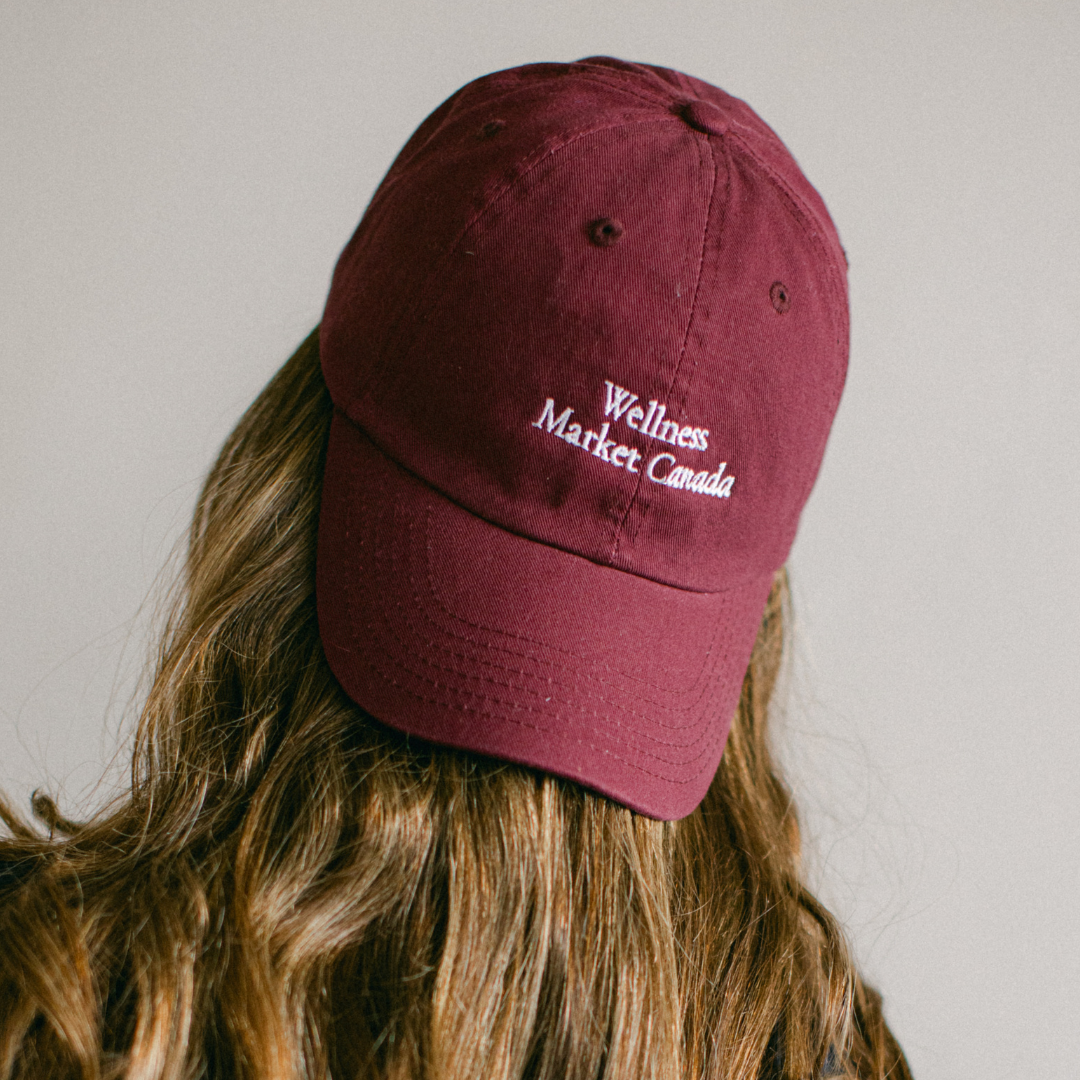 Wellness Market Dad Hat - Red + White