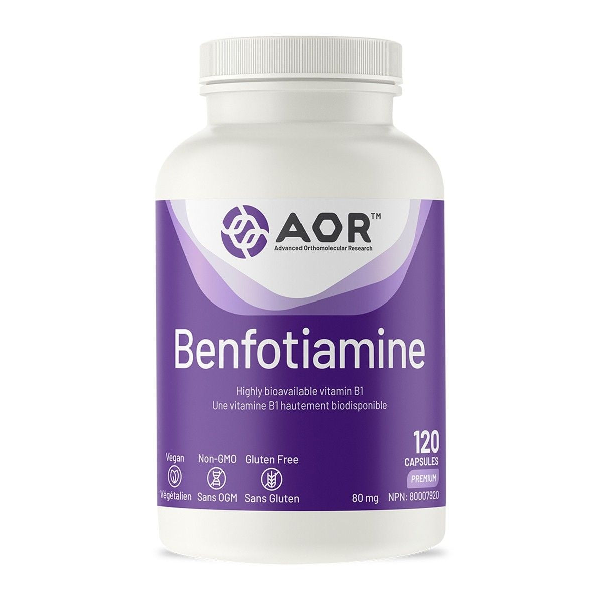AOR Benfotiamine B1 120 caps