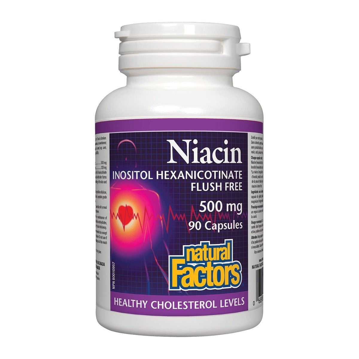 Natural Factors Niacin Flush Free 500 mg 90 caps