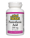 Natural Factors - Pantothenic Acid - 250mg - 90caps