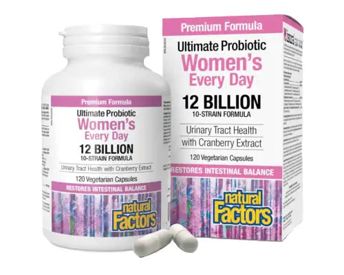 Natural Factors Ultimate Probiotic Women's Everyday 12 Billion 120 vcap