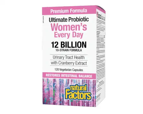 Natural Factors Ultimate Probiotic Women's Everyday 12 Billion 120 vcap