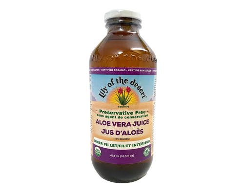 Lily of the desert Aloe Vera Juice Inner Fillet 473ml Glass