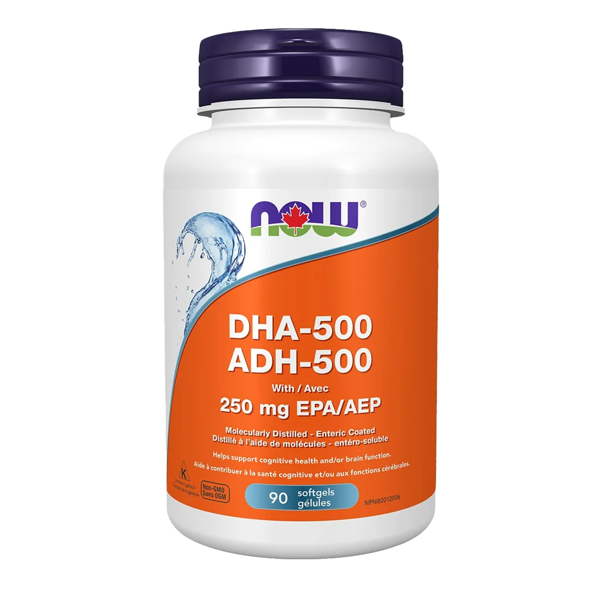 NOW DHA 500 with 250mg EPA 90 Soft gels