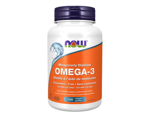 NOW - Molecularly Distilled Omega-3 - 100 cap