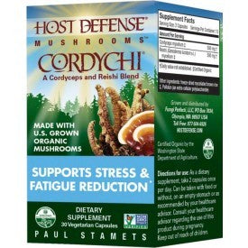 Host Defense Cordychi - Cordyceps and Reishi 30caps