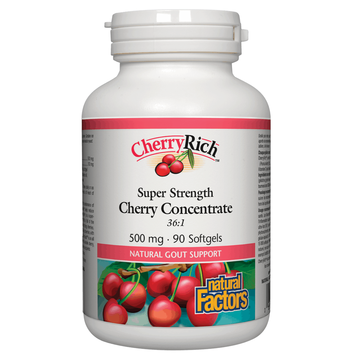 Natural Factors Cherry Rich  500mg 90 softgels