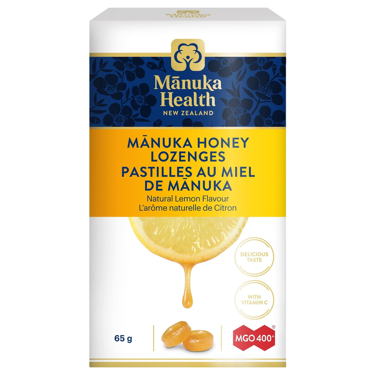 Manuka Honey Lozenges- Lemon 65g