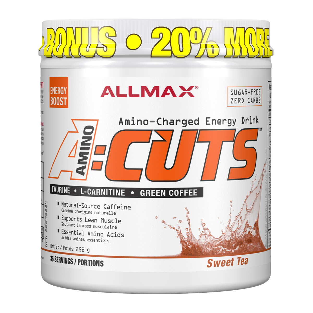 Allmax A Cuts Pre Workout Sweet Tea 252g