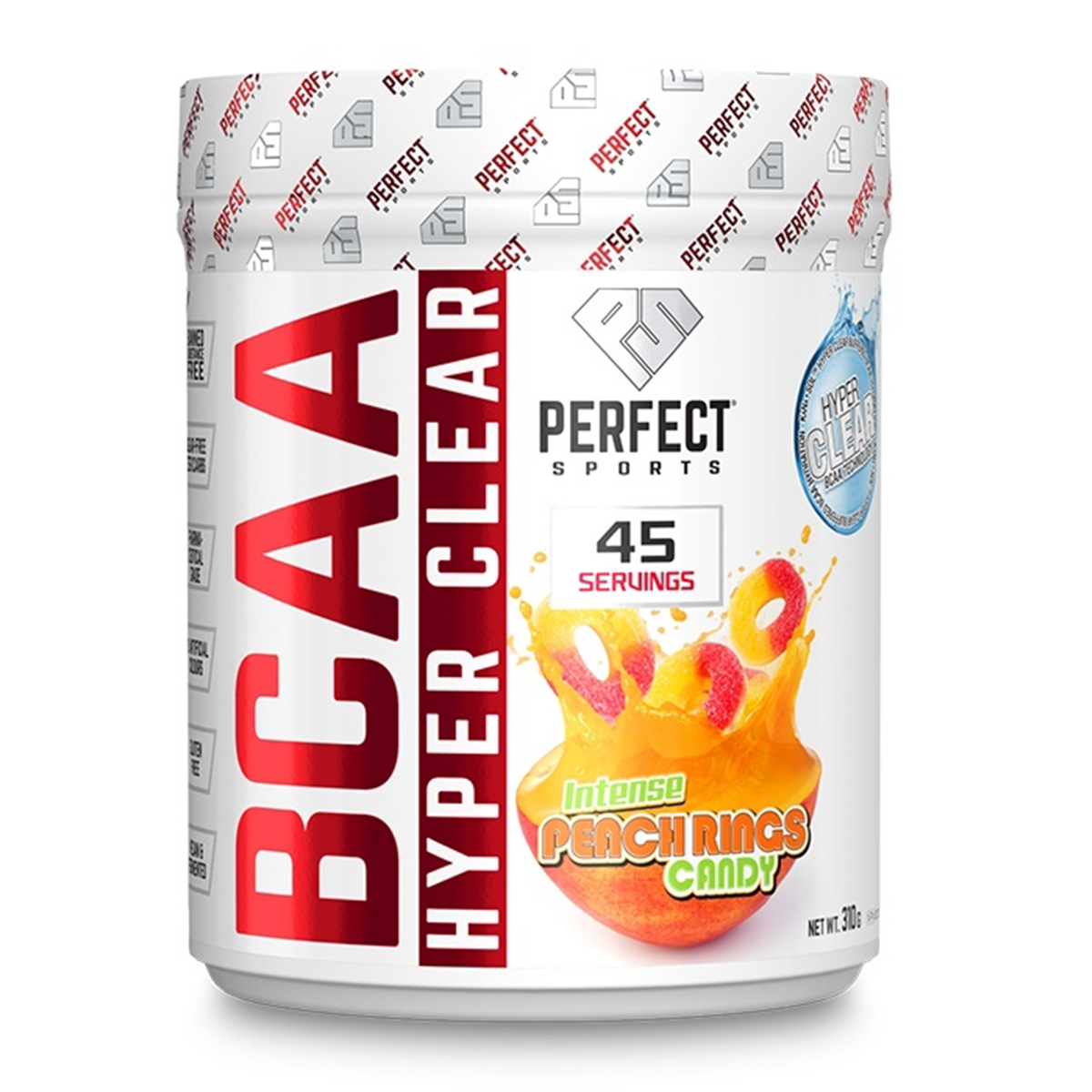 BCAA Hyper Clear Intense Peach Rings Candy 310g