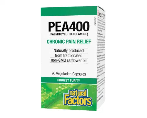 Natural Factors PEA400 Chronic Pain Relief 90vcap