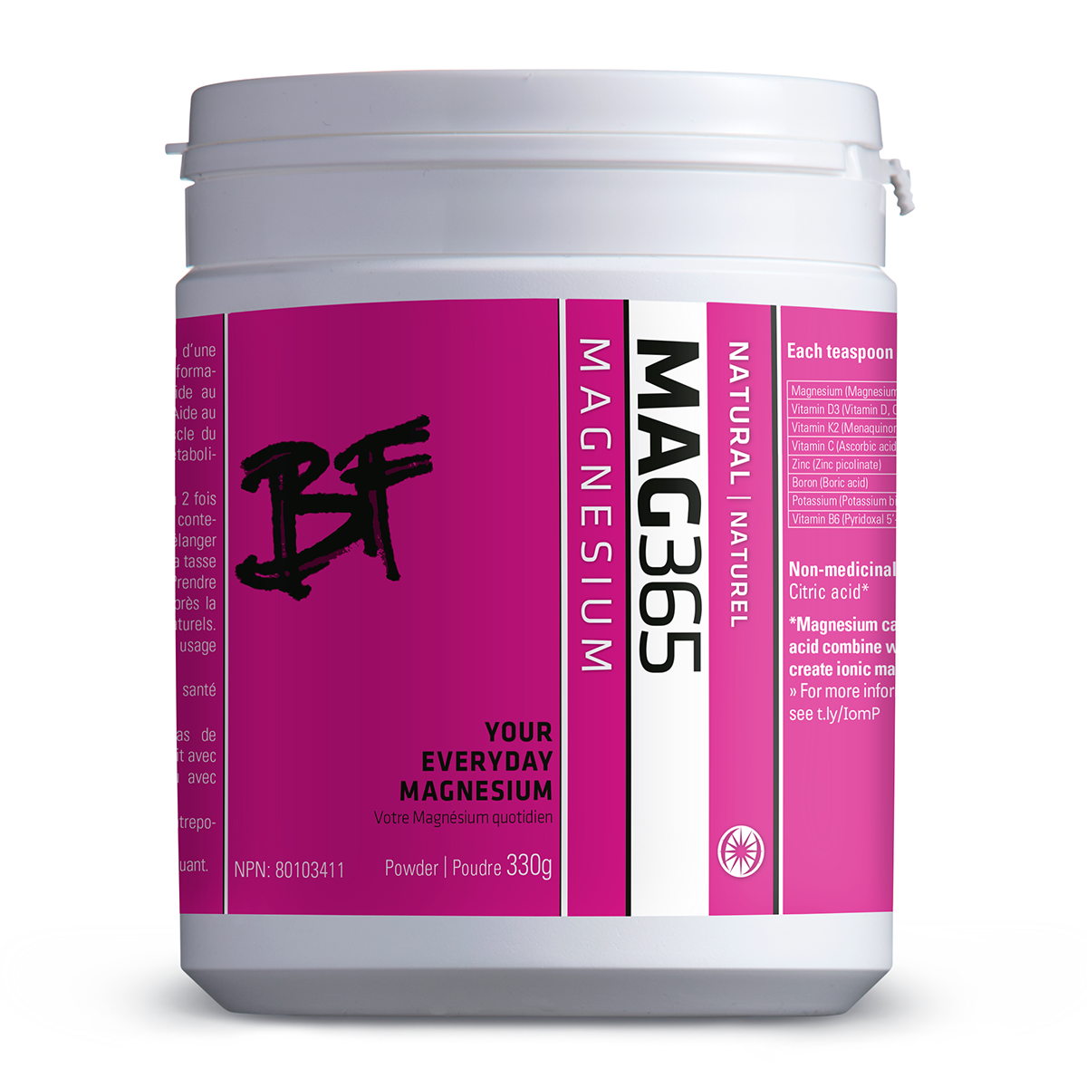 Mag 365 BF Magnesium  Natural - 330g