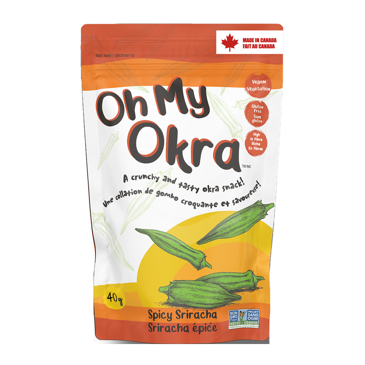 Oh My Okra Spicy Sriracha 40g