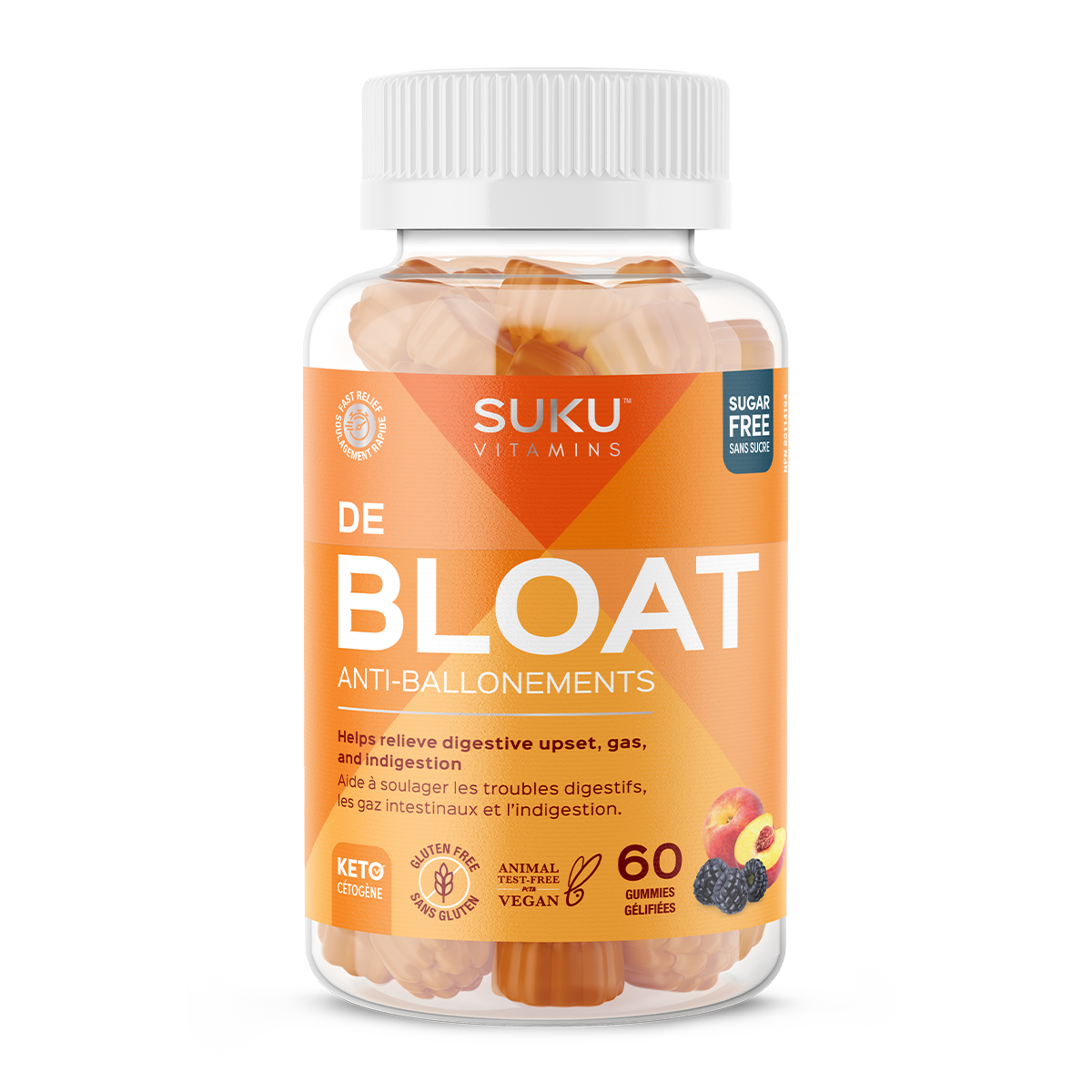 Suku Vitamins De Bloat 60 gummies