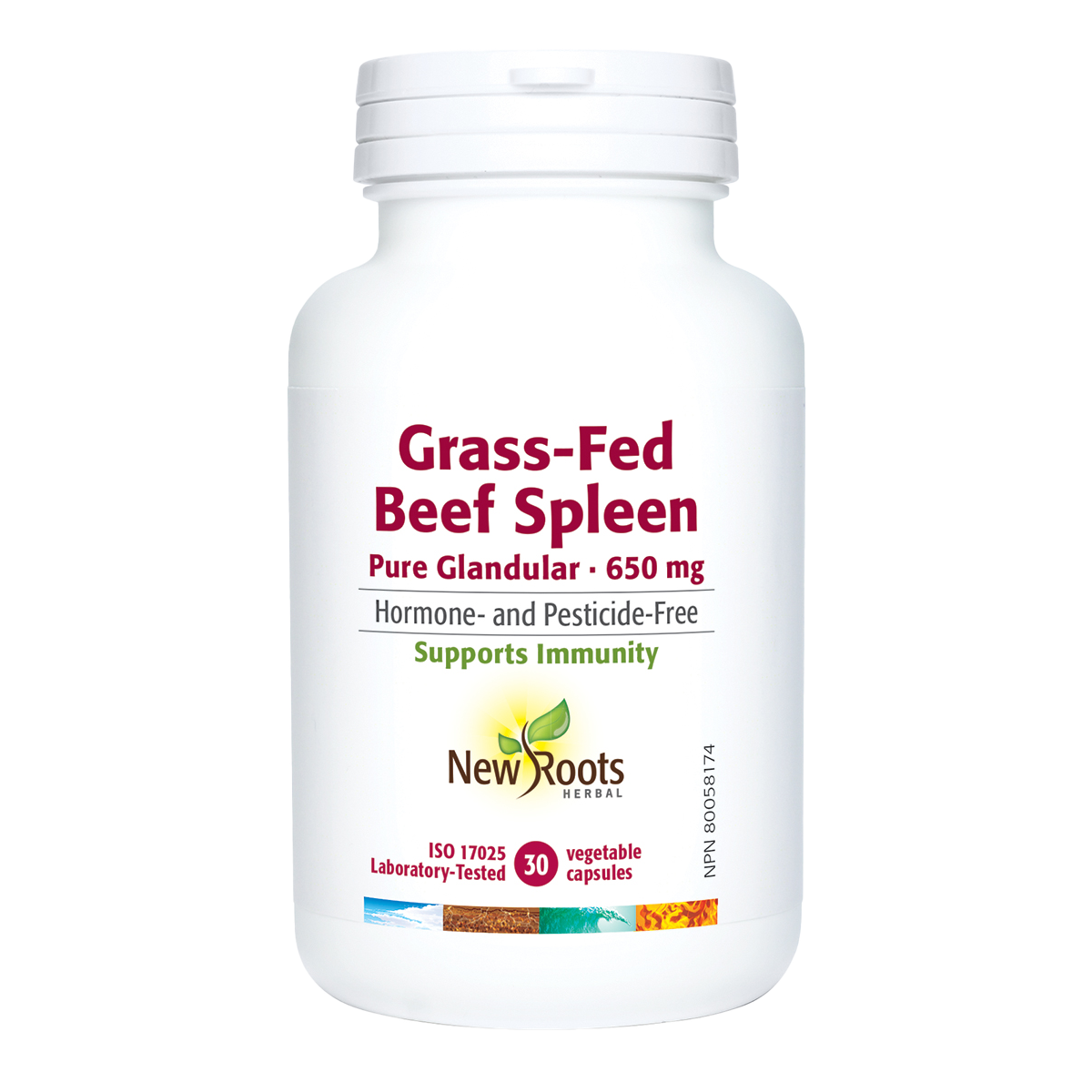 New Roots Grass-Fed Beef Liver 600mg 180vcaps