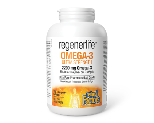 Natural Factors Regenerlife Omega-3 2200mg 150 softgels