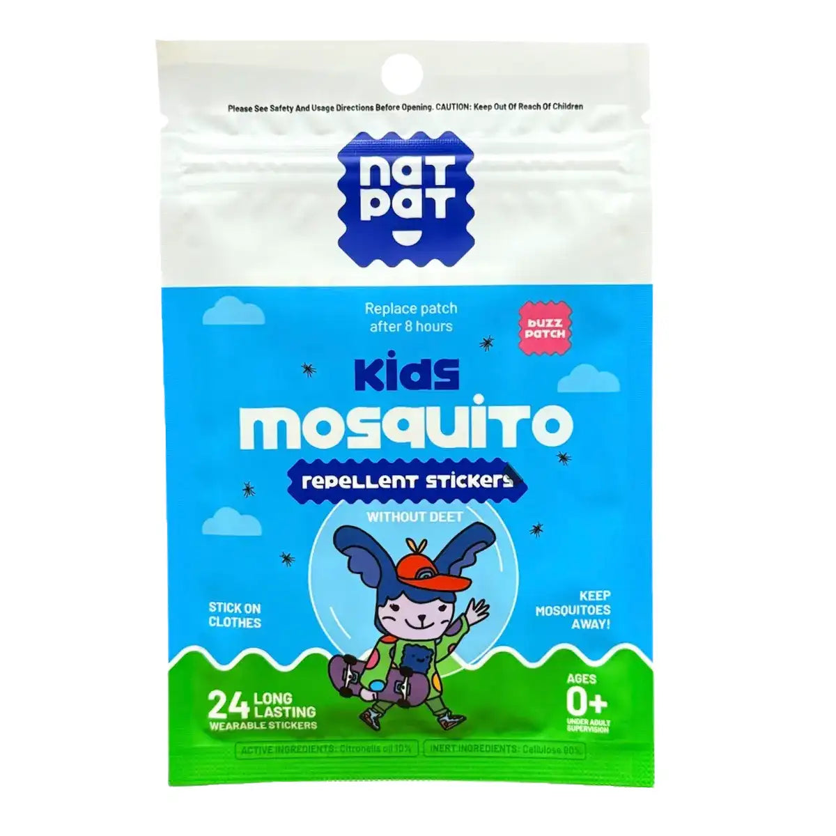 Buzz Patch Kids Mosquito Repellent Stickers 24 patches