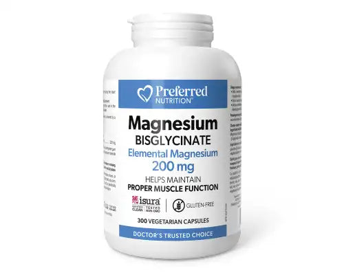 Preferred Nutrition Magnesium Bisglycinate 200mg 300 vcap