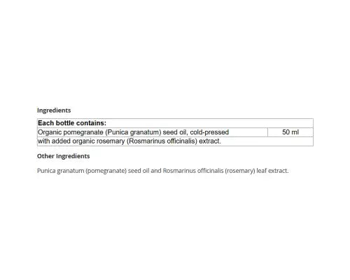 New Roots Organic Pomegranate Seed Oil 50mL