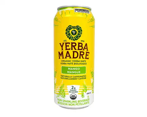 Yerba Madre Organic Yerba Mate Non-Sparkling Beverage- Mango 458mL