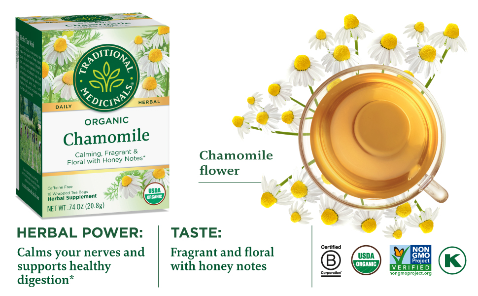 Traditional Medicinals - Chamomile 16 Tea Bags – Wellness Market