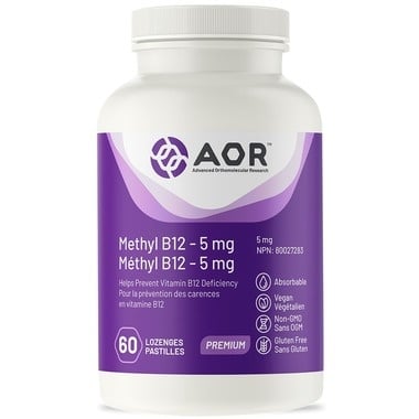 AOR B12 Methylcobalamin 60 lozenges
