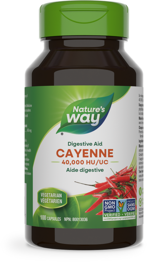 Nature's Way Cayenne 40,000 HU 100 Capsules
