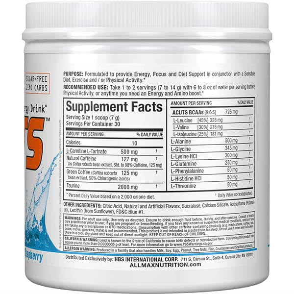 Allmax A Cuts Pre Workout Blue Raspberry 252g – Wellness Market