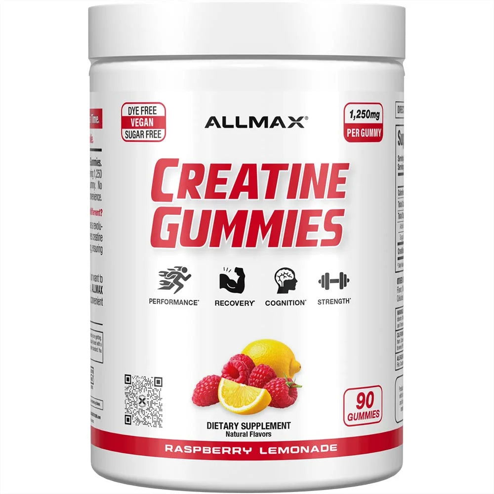 Allmax Creatine Gummies Raspberry Lemonade 90 Gummies