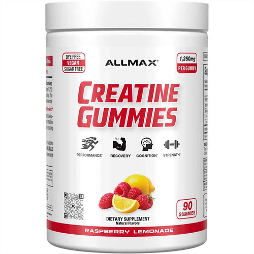 Allmax Creatine Gummies Raspberry Lemonade 90 Gummies