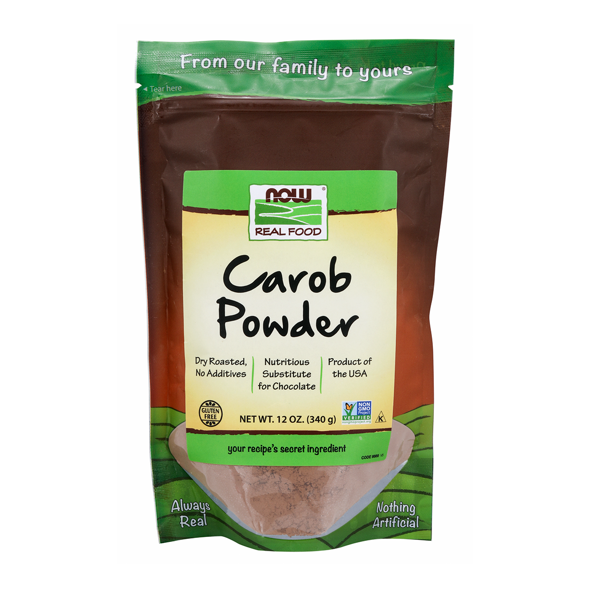 Now Real Food Carob Powder 340g