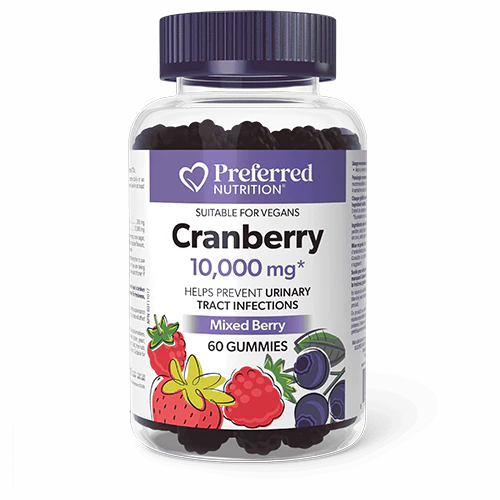 Preferred Nutrition Cranberry 10,000mg 60 gummies