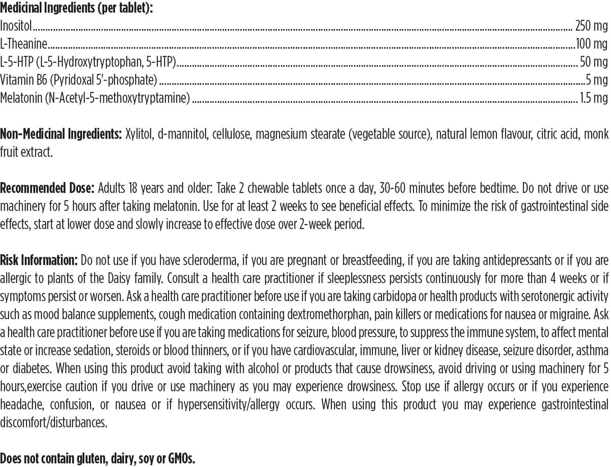 Designs for Health Insomnitol Chewables 60 tablets
