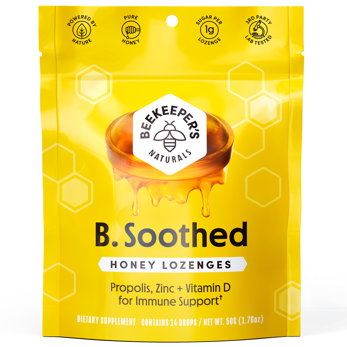 Beekeepers Naturals B.Soother Honey Lozenges