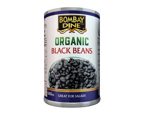 Bombay Dine Organic Black Beans 540ml