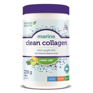 Genuine Health Clean Collagen Marine Lemon Lime 228g