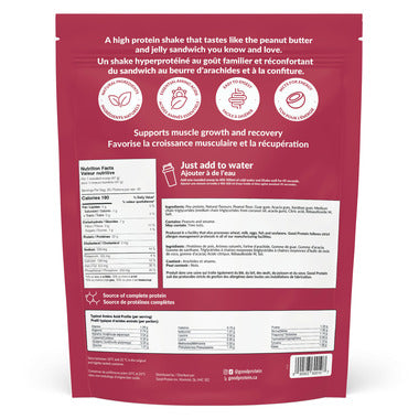Good Protein High Protein Plant-Based Shake - Peanut Butter and Jelly 940g