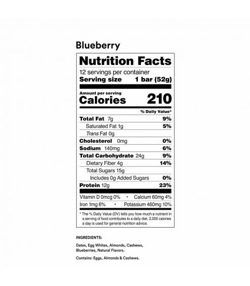 Rx Protein Bar Blueberry Box of 12