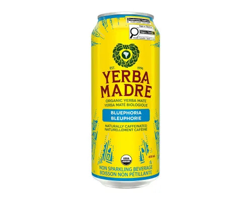 Yerba Madre Organic Yerba Mate Non-Sparkling Beverage- Bluephoria 458mL